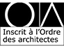 Inscrit à l'ordre des architectes